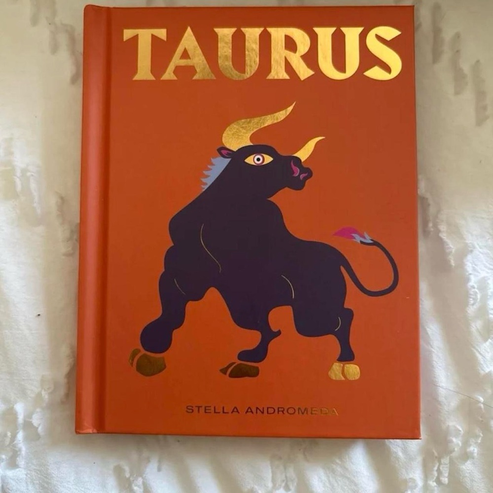 Taurus Zodiac Book with Gold Accents